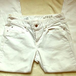 GAP Real Straight White Jeans